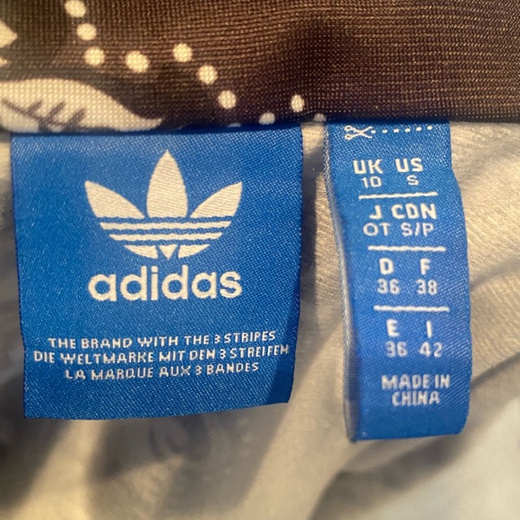 Adidas Originals Baroque Peacock Pattern Women's Track Jacket Small Rare Pattern - Picture 2 of 9